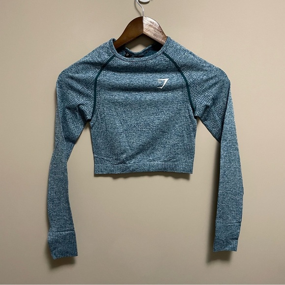 Gymshark Vital Seamless Long Sleeve Crop Shirt Women’s XXS - Picture 2 of 12